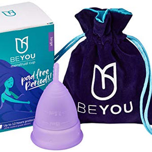 BeYou Menstrual Cup | Women’s Health Top 10 | Period Cup | Eco-Friendly Tampon Alternative | Comfortable Period Cup | Menstrual | Organic Menstrual Cup | 100% Hygienic | (Large)