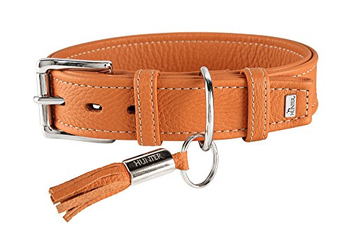 Collar Cannes 50 Orange, Leather | Hunter