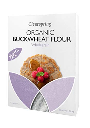 Clearspring Organic Gluten Free Buckwheat Flour, 380g (Pack of 4)
