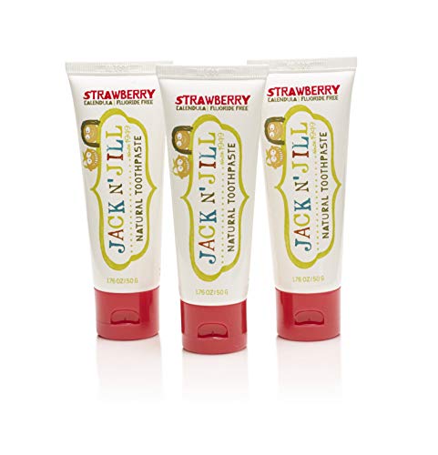 Jack N' Jill Natural Toothpaste Organic 50G, Set Of 3 - Strawberry