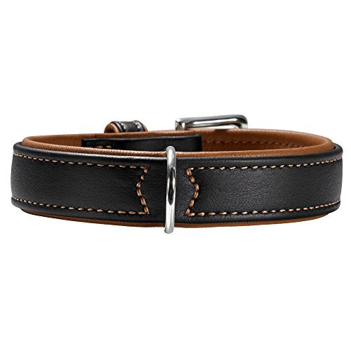 Collar Canadian Elk Nickel 35 Elkskin Black/Elkskin Cognac, 24-30 Cm | Hunter