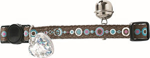Cat Collar Signs Nylon Brown/Light Blue  Pack Of 3 | Hunter