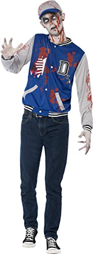 Smiffy's 44219S – Zombie Jock Costume Includes Jacket And Hat