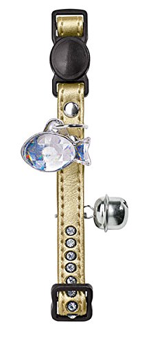 Cat Collar Modern Art Luxus Artificial Leather Gold Pack Of 3 | Hunter
