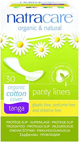 Natracare Natural Organic Thong Style Panty Liners - 30 Pads (2 packs)