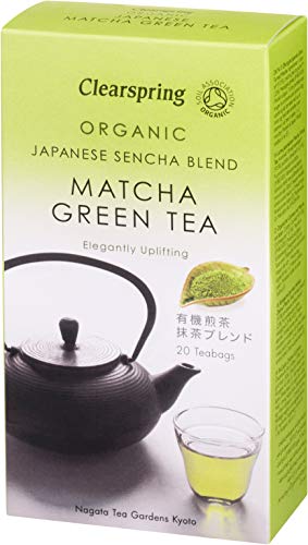 Clearspring Organic Japanese Sencha Blend Matcha Green Teabags, 40g