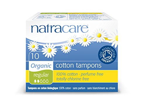 Natracare Organic All Cotton Regular Non-Applicator Tampons - Pack of 10