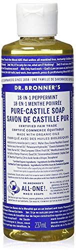 Dr. Bronner's Organic Peppermint Pure-Castile Liquid Soap, 237 ml