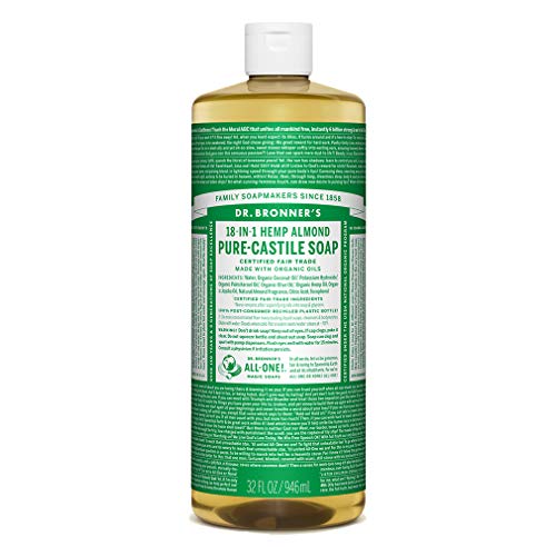 Dr Bronner's  Organic Almond Castile Liquid Soap, 946 ml