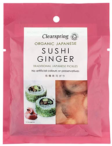 Clearspring Organic Japanese Sushi Ginger Pickle, 50g