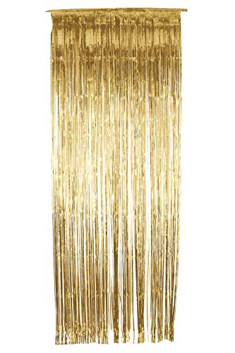 Shimmer Curtain, Metallic Gold, 91cm x 244cm