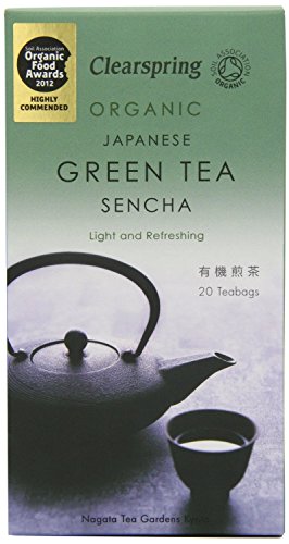 Clearspring Organic Sencha Green Tea Bags - Box x 2 (Pack of 2)