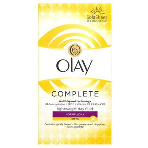 Olay Complete Care Day Fluid Moisturiser SPF 15, 100ml