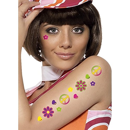 Smiffy's 60's Temporary Tattoos