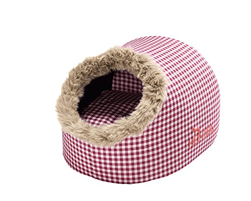 Cat Cave Astana, 38 X 40 X 27 Cm Red Checked, With Plush | Hunter