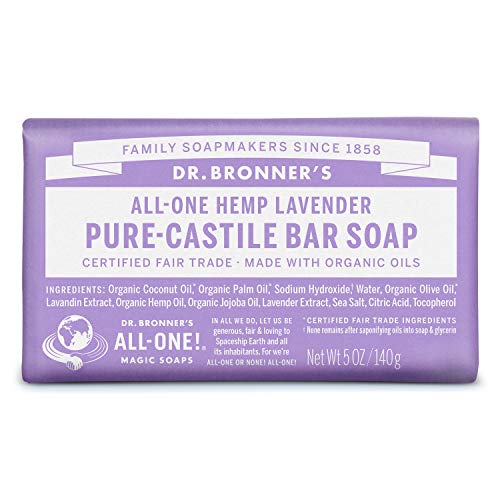 Dr. Bronner's Organic All-One Hemp Lavender Pure-Castile Soap Bar