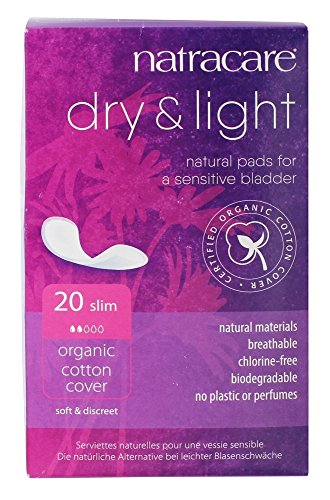 Natracare Organic And Natural Dry and Light Incontinence Pads - 6 x Packs of 20 (120 Pads)