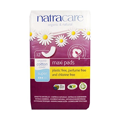 Natracare Natural Maxi Pad Super, 12 Count