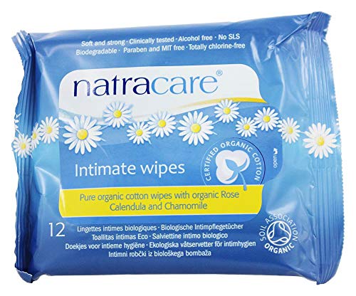 Natracare | Organic Cotton Intimate Wipes | 12 x 12