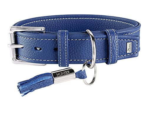 Collar Cannes 45 Blue, Leather | Hunter