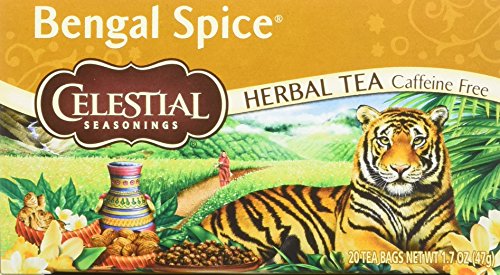 Celestial Seasonings Herbal Tea - Bengal Spice - Caffeine Free - 20 Bags -Pack of 6