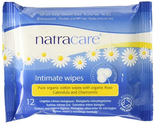 Natracare Organic Cotton Intimate Wipes (12 Wipes)