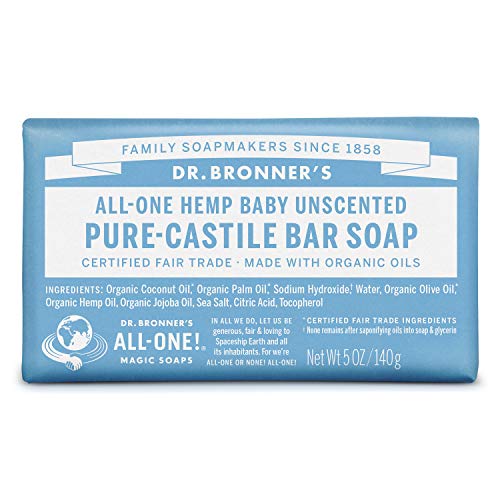 Dr. Bronner's Mild Aloe Baby Soap Bar Made with Organic Ingredients 140 g