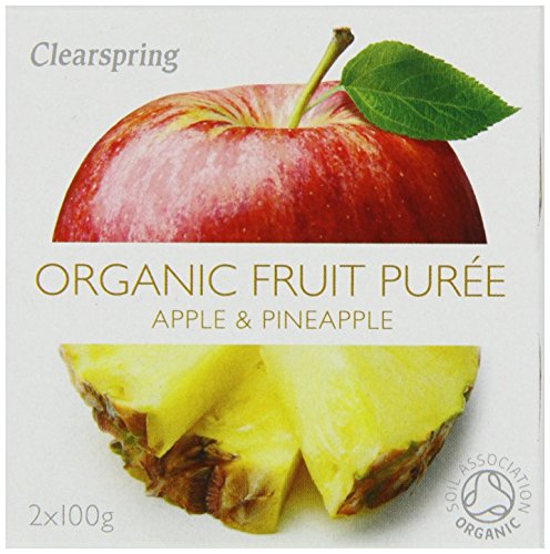 Clearspring | Apple & Pineapple Fruit Puree | 2 X 100G X 2