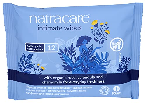NATRACARE Organic Cotton Intimate Wipes 12wipes