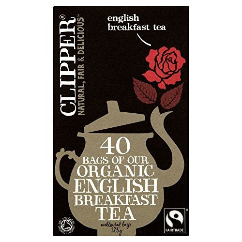 Clipper F/T Organic English Breakfast 40bag x 4 (Pack of 4)