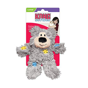 Cat Toy Kong Softies Patchwork Bear  3 Pcs Pack | Hunter