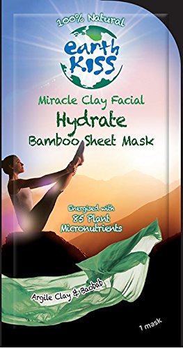 Earth Kiss Miracle Clay Facial Hydrate Bamboo Sheet Mask