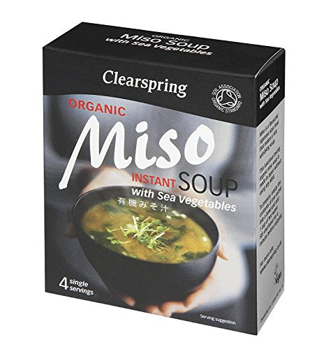 Clearspring Organic Instant Miso Soup 4 x 10g (Pack of 4 - 16 x 10g)
