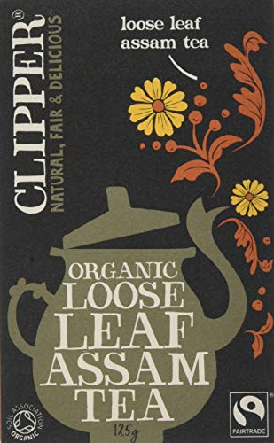 Clipper Fairtrade Organic Assam Loose Leaf Tea 125 g (Pack of 6)
