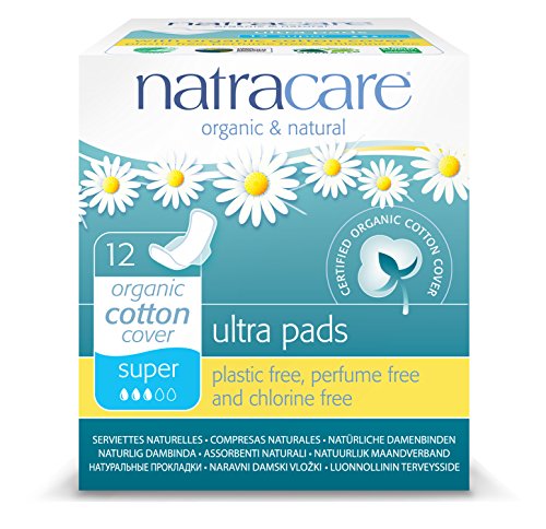 Natracare Organic Cotton Ultra Pad With Wings Super 12 Pads