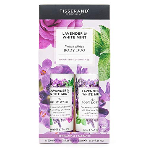 Lavender and White Mint Body Duo Set