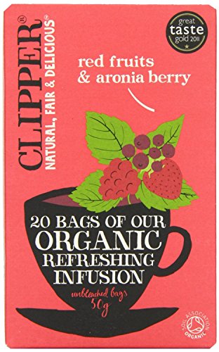 Clipper Org Infusion Red Fruits & Aron 20 Bag (Pack of 6 )
