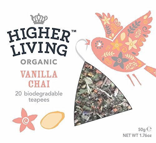 Higher Living Vanilla Chai Teapees 20 bags