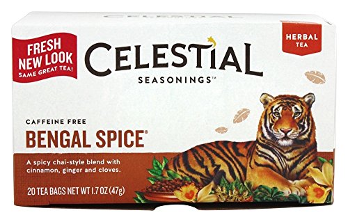 Celestial Seasonings Bengal Spice Herb Tea, Caffeine Free - 20 Tea Bags ( Pack of 2 )