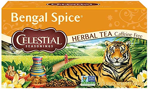 Celestial Seasonings Bengal Spice Caffeine Free Herbal Tea 20 Tea Bags (Pack of 3)