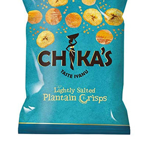 Chikas | Hand Cooked Plantain Crisps | 12 X 35G