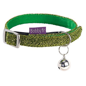 Cat Collar Disco Green Size Xs