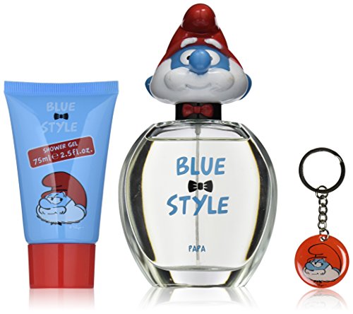The Smurfs Papa Blue Style EDT Toilette Spray, Shower Gel and Keychain Set
