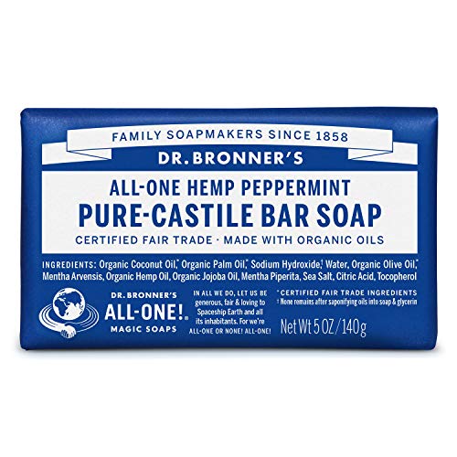 Dr. Bronners - Magic Pure-Castile Bar Soap Organic Peppermint - 5 oz. by DR. BRONNER'S