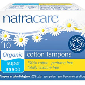 Natracare Tampons Super - 10 Ct, 6 Pack