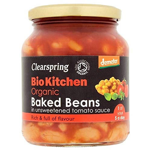 Clearspring Organic Baked Beans (Unsweetened) 350g (Pack of 6)