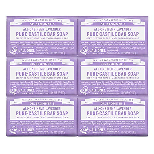 Dr. Bronners Bar Lavender 5oz. Soap (6 Pack)