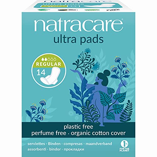 Natracare Natural Ultra Pads with Wings, Regular, 14 Count Boxes