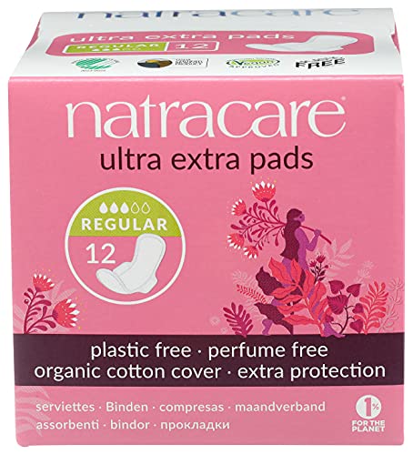Natracare Ultra Extra Pads Normal, Pack of 12 Pieces