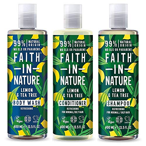 Faith In Nature, Anti Dandruff Shampoo, Lemon and Tea Tree, 400 ml